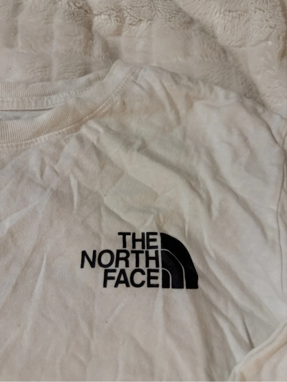 The North Face White Crewneck Logo T-Shirt- Men's M